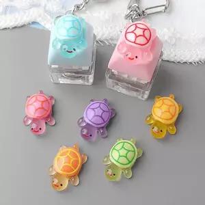 싼비즈 [6646-05]아크릴 키캡파츠 탑꾸재료 야광행운거북이 13.6x20mm 랜덤발송 ,1개