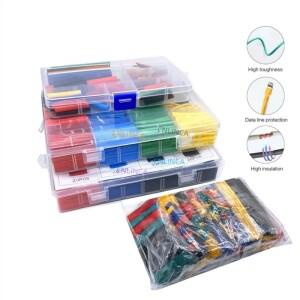 328PCS 164-780pcs 열 수축 튜브 절연 구색 전자 폴리올레핀 와이어 케이블 슬리브 키트