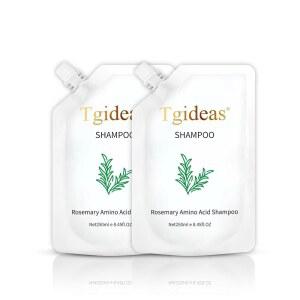 Tgideas 로즈마리 아미노산 , 여성 및 남성 탈모를 위한 모발 성장 아연 PCA, 가수분해 실크 8.45 fl.oz - 2팩으로 두피를 두껍게 하고 강화합니다