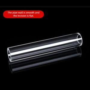 Naxiai 1pcs 폴리 카보네이트 튜브 PC 파이프 두께 1mm 길이 500MM 투명 플라스틱 홈 DIY 장식