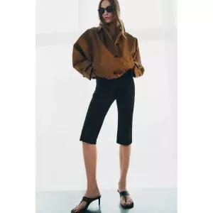 ZARA ZW 컬렉션 워터프루프 숏 트렌치 코트 - 샌드 0518/045/704 672479