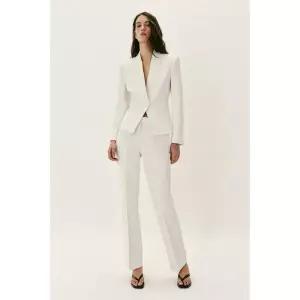 ZARA 로우라이즈 스트레이트 팬츠 - 크림 2716/135/712