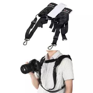 벨트 핸드스트랩 사진 더블 숄더 슬링 조끼 DSLR 스트랩 카메라