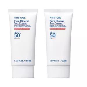 수분보충 골피아 애즈이즈투비 퓨어 미네랄 선크림 50ml x 2