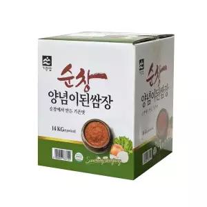 업소용 식당 대용량 다용도 쌈밥쌈장 기픈샘 순창 양념이된 쌈장 14kg