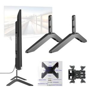 Vizio Samsung 호환 LG 호환 TCL Hi TV 용 범용 TV 스탠드 기본 테이블 상단 다리