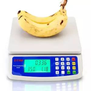 30kg/1G 정밀 디지털 저울 전자 LCD 디스플레이 식품 무게 라이트 블루 30킬로그램
