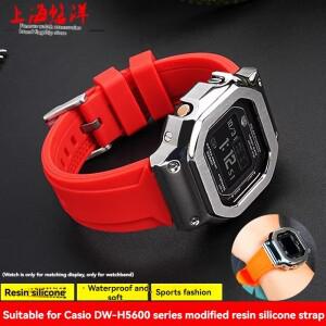 G-SHOCK 시리즈용 Casio DW-5600 GA2100 실리콘 수지 스트랩 팔찌(체인 포함)