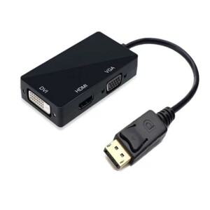 1080P 디스플레이 포트 DP TO DVI VGA HDTV HDMI 커넥터 어댑터 변환기 케이블 프로젝터 컴퓨터 노트북 PC