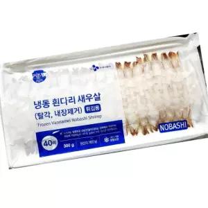 이츠웰 냉동 노바시 튀김용 새우 40미 300g 18개 업소용 해산물 식당 사장님