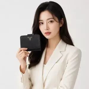 프라다 여성 사피아노 로고 반지갑 1ML018 QWA F0002 26SS