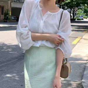 [코코블랑] 뮤어 린넨 블라우스