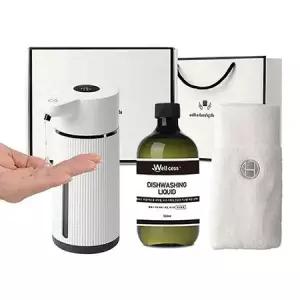 웰세스 WG-152GT 대용량 젤 자동디스펜서1P+주방세제1P+핸드타올1P 선물