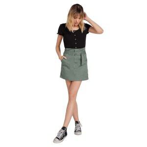 Volcom 주니어 프락치키 스커트, 포레스트 그린.