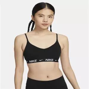 나이키 인디 라이트 서포트 패드 어저스터블 스포츠 브라 W - 블랙 화이트 FD1063-