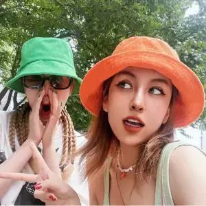 버킷햇 벙거지모자 여행 챙모자 남녀공용 여름 캐주얼 버킷 햇 코튼 스타일 어부 모자 해변 휴가 야외 테리