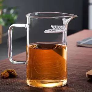 거름망 내열 전기포트 차포트 숙우 유리 반달형 400ml