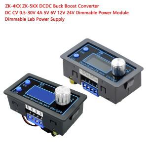 ZK-4KX DCDC 벅 부스트 컨버터 DC CV 0.5-30V 4A 5V 6V 12V 24V 디밍 가능 전원 모듈 실험실 공급 장치