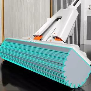 짜낸 셀프 배수 면 재사용 매직 고무 플랫 스폰지 핸즈프리 걸레 클리닝 가능한 Mop 2 Sponge