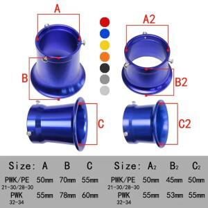50mm/55mm 범용 바이크 오토바이 기화기 에어 필터 전동바이크 윈드 컵 혼 개조용 PE28 30mm PWK 21 24 26