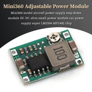 Mini360 RC 비행기 모듈 Mini 360 DC 벅 컨버터 2A 스텝 다운 4.75V-23V ~ 1V-17V 17x11x3.8mm LM2596
