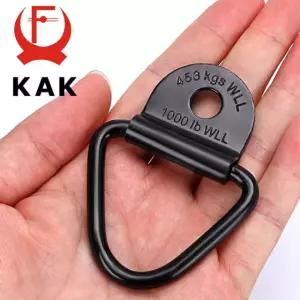 KAK 카고 다운 앵커 2 트레일러 트럭용 볼트 인치 스틸 500 링 lbs V 블랙 4 Pa
