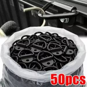 화물 고정 V 링 블랙 장착 표면 포인트 트럭 스틸 적재 클립 볼트 앵커 트레일러 래싱 5pcs