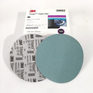 3M 30662 Trizact 폼 디스크 피라미드 샌드페이퍼 6 인치 152mm 자동차 연마 플로킹 미세하게 광택 처리 된