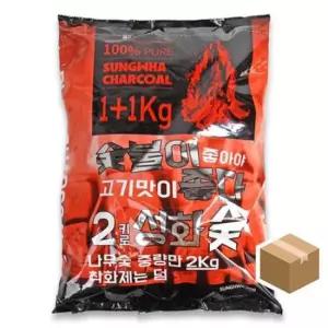그릴 성화숯 BOX 2kgx8개