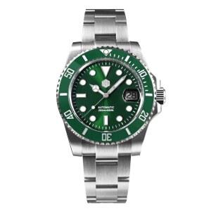 산마틴 남성 시계 SN0017G-E, 40mm 20바 다이버 ST2130 자동 기계식 럭셔리 다이빙 방수 손목시계