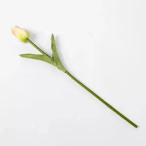 고품질 한송이 튤립 조화 피치 꽃장식 소품 조화장식 조화화분 화분조화 인조화분 가짜화분 WFOF31Y