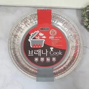 바베큐 캠핑용 휴대용 직화 알루미늄 냄비 원형 볶음용
