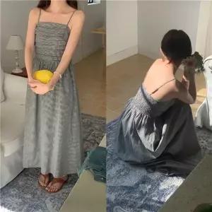 여자원피스 데일리 모임룩 롱원피스 모임 면 정장 봄