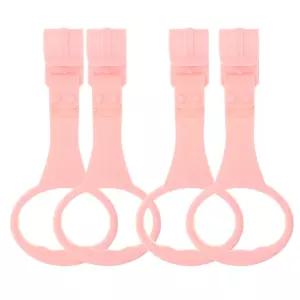 SAFIGLE 4pcs 풀업 링 스탠딩 워커 크립 도구 플레이펜 후크 신생아 핑크 용품을 위한 보행 훈련 스탠드업