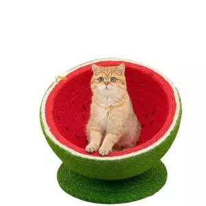 고양이 수박 숨숨집 냥이 방석 둥지 애 스크레쳐 원형