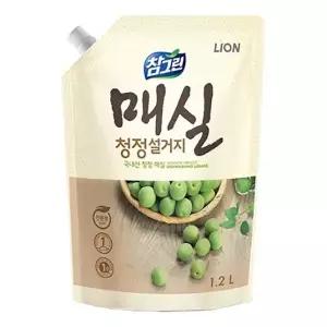 참그린 주방세제 매실1kg 리필용 주방청소 청소 다목적 (WAB08A6)