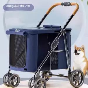 강아지유모차 유모차 저상형 개 접이식 중형견 애견유모차