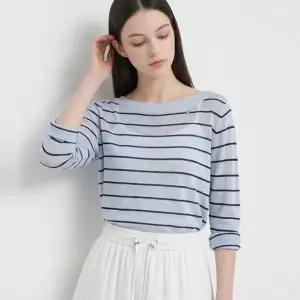 KARRA 데일리보트넥슬리브썸머니트_A6M0574