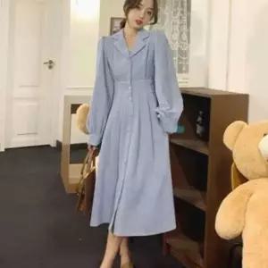 골덴 롱원피스 뒷밴딩 카라 코듀로이 3컬러 겨울원피스 여자