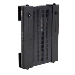 HIDEIT Uni-MW Xbox 360 월 마운트 및 One u2013 블랙 헤비 듀티 스틸 조절식 홀더 스탠드, 셋톱박스, 케이블 TV 박스, 위성 수신기 등에 적합