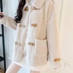 2컬러 포근한 클래식무드 겨울 카라 양털 하프코트