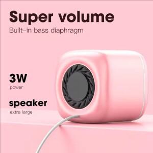 Hifi 미니 데스크탑 유선 USB 컴퓨터 노트북 PC 용 듀얼 스피커 서라운드 스테레오 서브 우퍼 AUX 재생 메