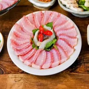 [백년수산][바다의귀족] 목포산지직송 국산 홍어 250g (약한삭힘)