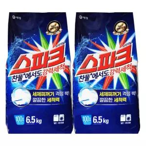 애경 스파크 오리지널 분말 세탁세제 리필 6.5kg x 2개