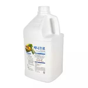 국산 염소계 식품 소독액 4L 과일야채 식기 살균 말통 야채과일세정제