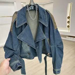 루즈핏자켓 데님자켓 루즈핏 여성 자켓 데님 청자켓 가을 간절기