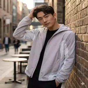 [매장정품] nike 테크 헬리오스 드라이 핏 긴소매 셸 M - 그레이 포그오프 화이트블랙 / IF0904-097