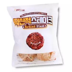 고기 떡 산적 스테이크 2kg 60g 33개 냉동 간편