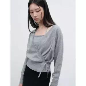 제너럴아이디어 레이어드 랩 가디건 세트 [MELANGE GREY] WBE4L04533 471831