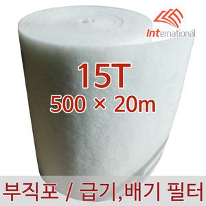 15T - 500 x 20m / 부직포 에어필터 프리필터 / 공조기 도장부스 크린룸 집진기